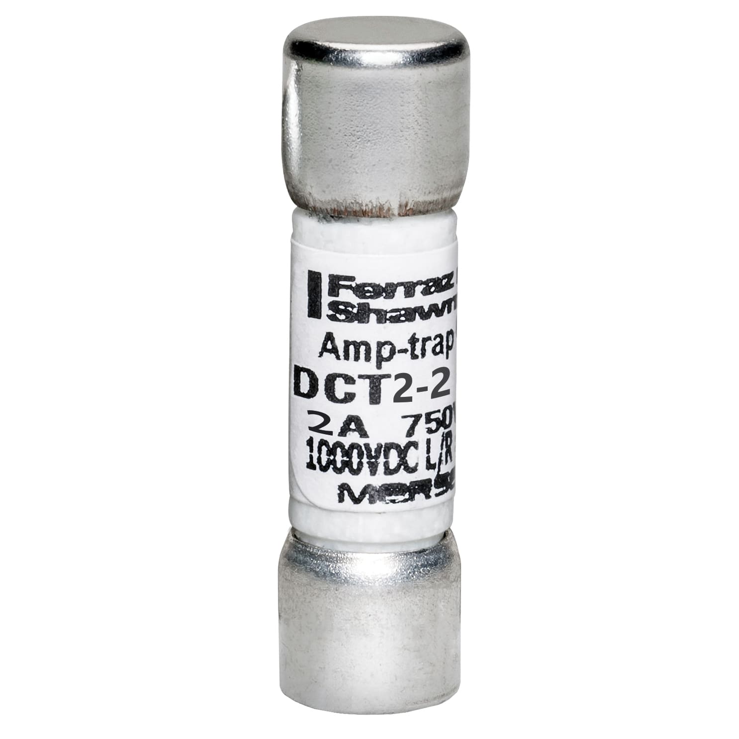 MERSEN - Fusibile DCT - Midget - Ad azione rapida 750VAC 1000VDC 2A Cilindrico