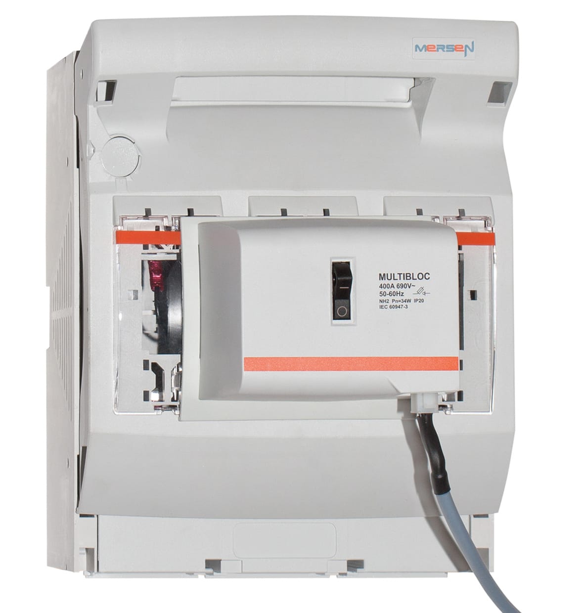 MERSEN - Sezionatore sottocarico NH 2 400A 3 p Pannello/Col. dal basso M10 elecmec mon.