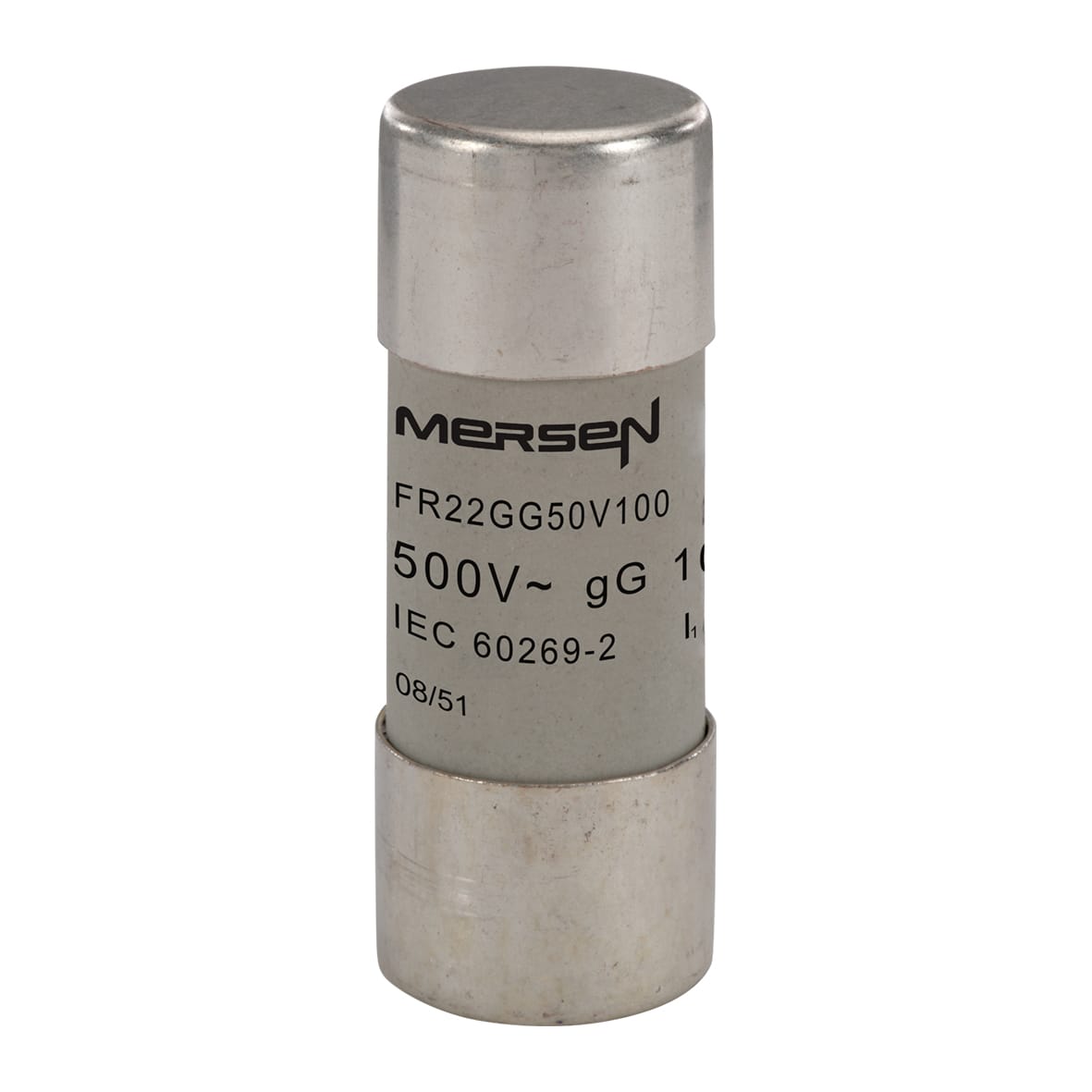 MERSEN - Fusibile cilindrico gG 22x58 CEI 500VAC 100A