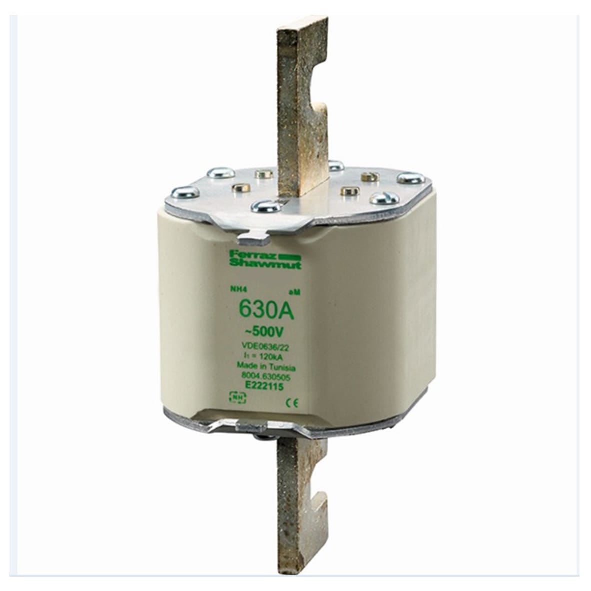 MERSEN - Fusibile NH4 aM 500VAC 630A Placche Attive Indicatore Superiore