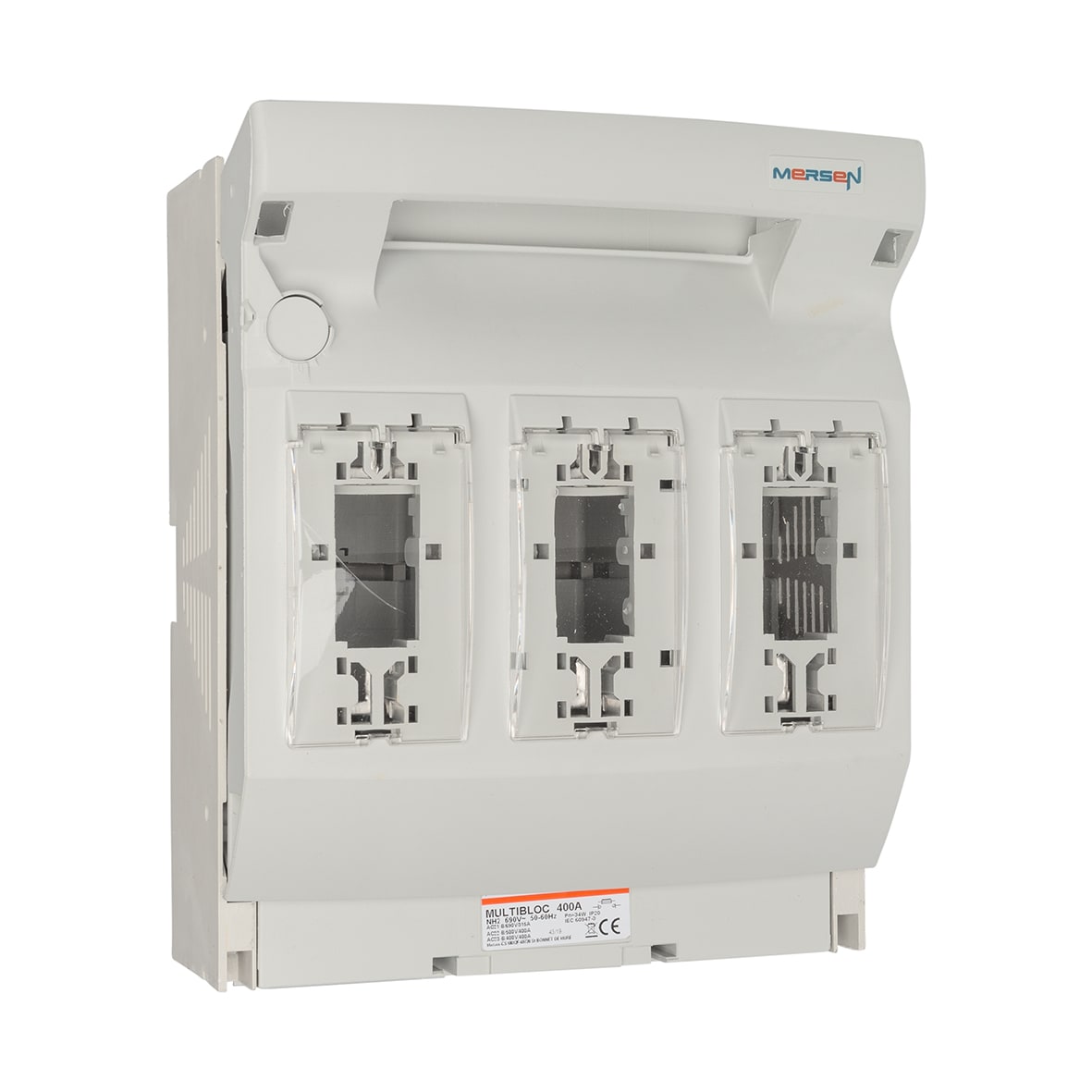 MERSEN - Sezionatore sottocarico NH 2 400A 3 p Pannello/Col.basso Morsetto a cinghia M10