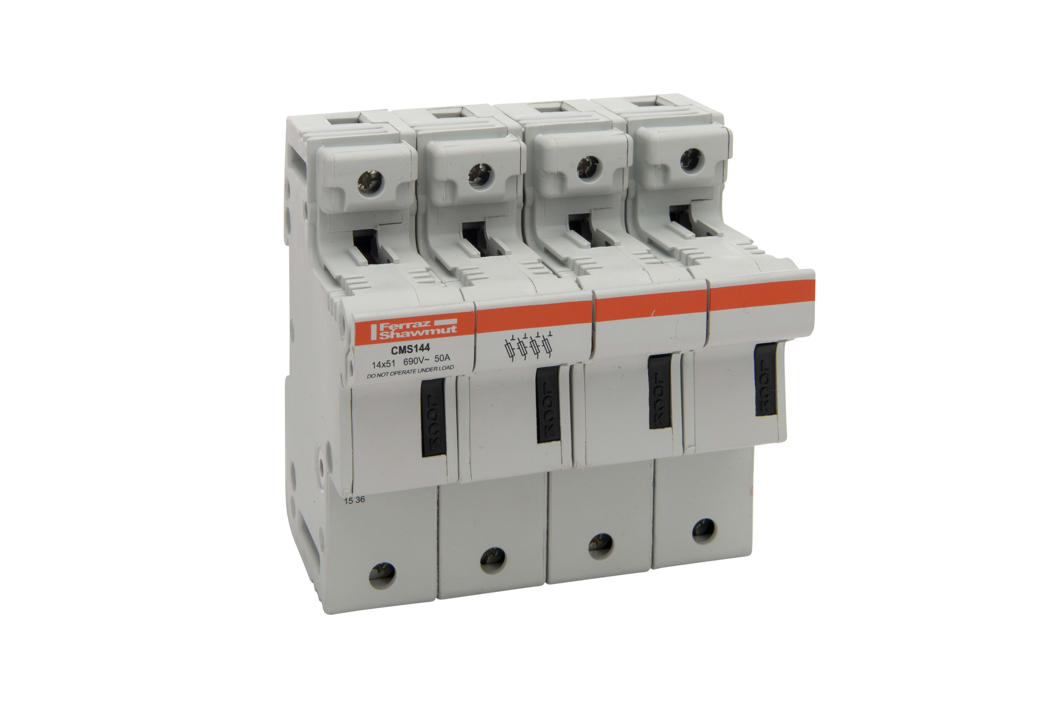 MERSEN - Portafusibili 14x51 CEI 690VAC 690VDC 4 poli IP20