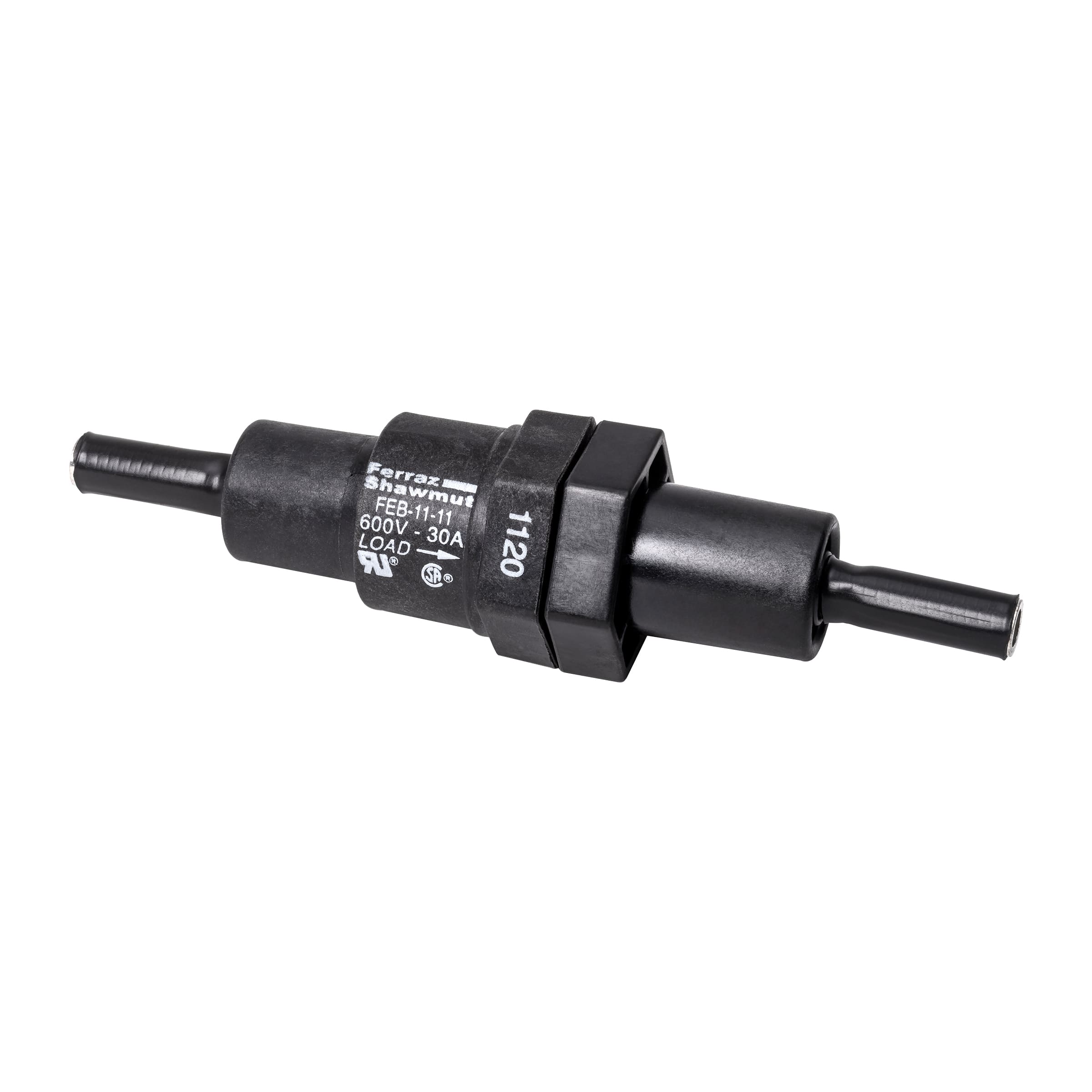 MERSEN - Blocco fusibili 600VAC 600VDC Midget 30A 1 polo 11-11 Serrato