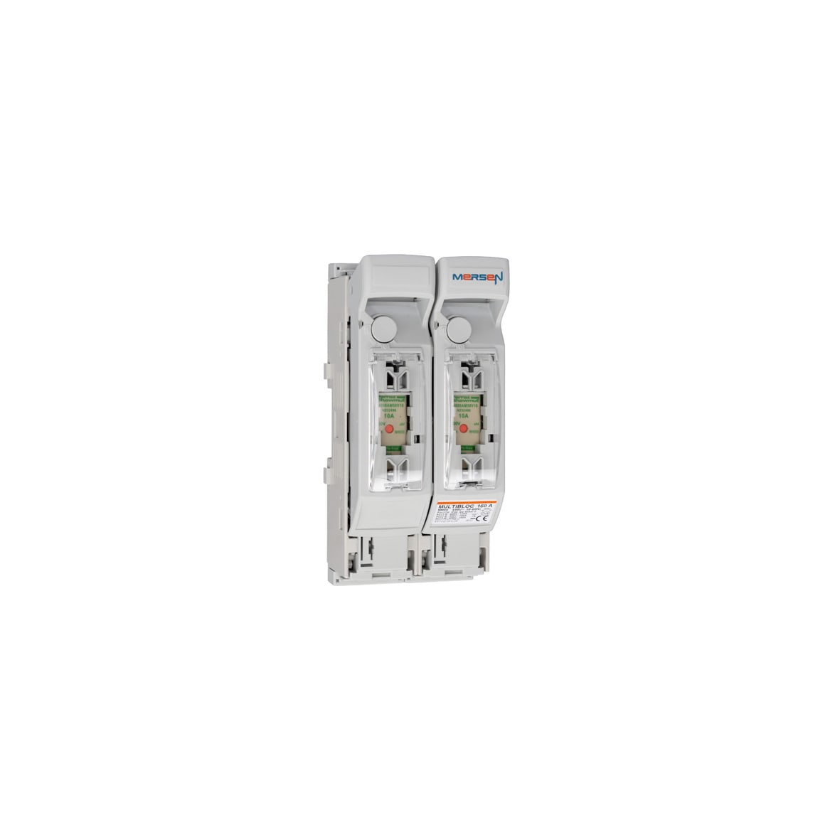 MERSEN - Sezionatore sottocarico NH t.00 160A 2 poli Pannello/Collegamento dal basso M8