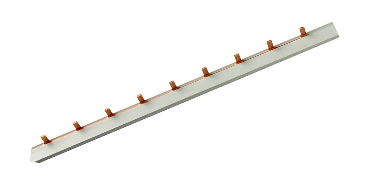 MERSEN - Busbar Pin 3-pole 1012mm 10mm² cross section with insulation Pitch 18mm