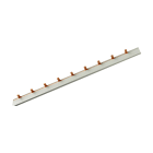 MERSEN - Busbar Pin 3-pole 1012mm 10mm² cross section with insulation Pitch 18mm