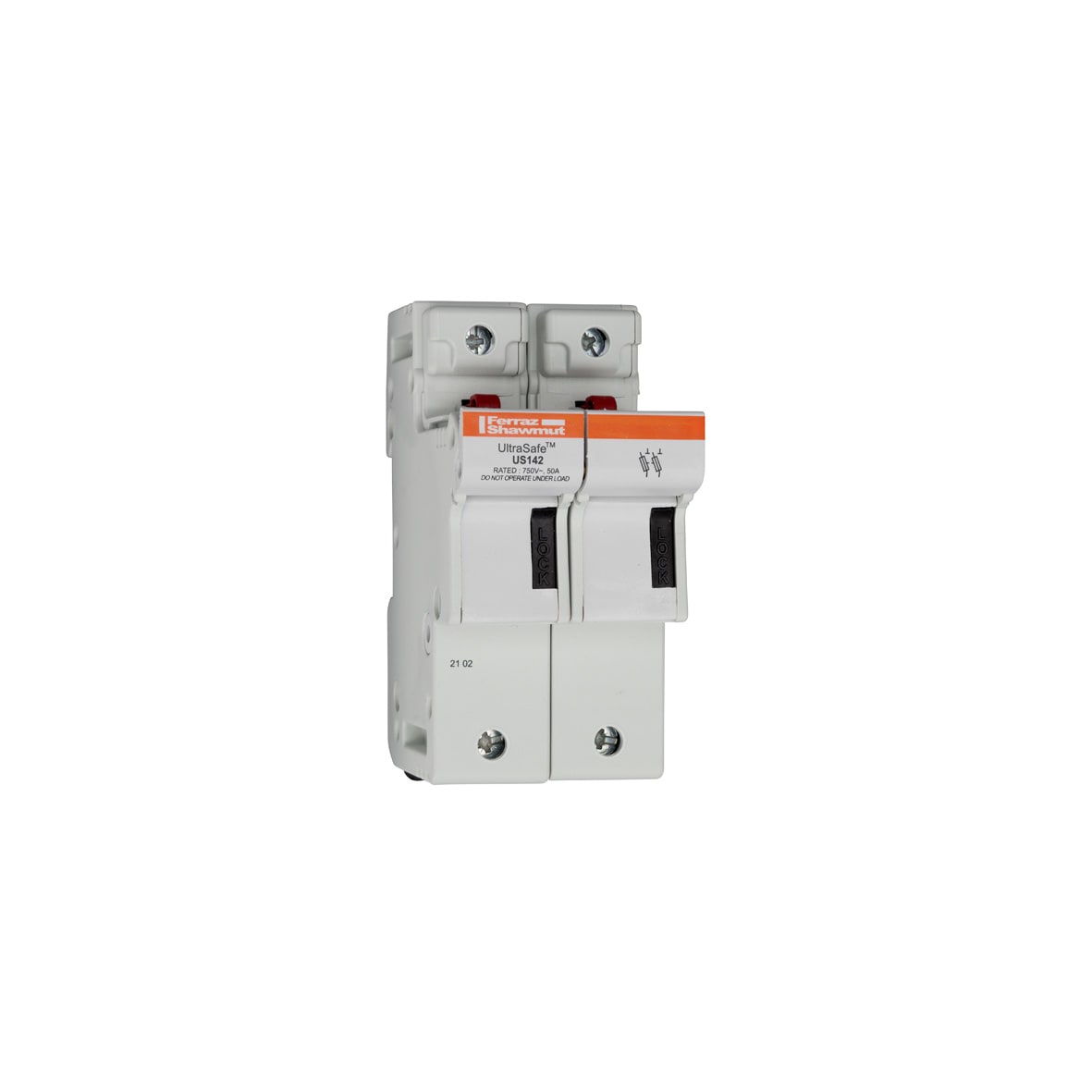 MERSEN - Portafusibili 800VAC 1000VDC UL 14x51 2 poli IP20