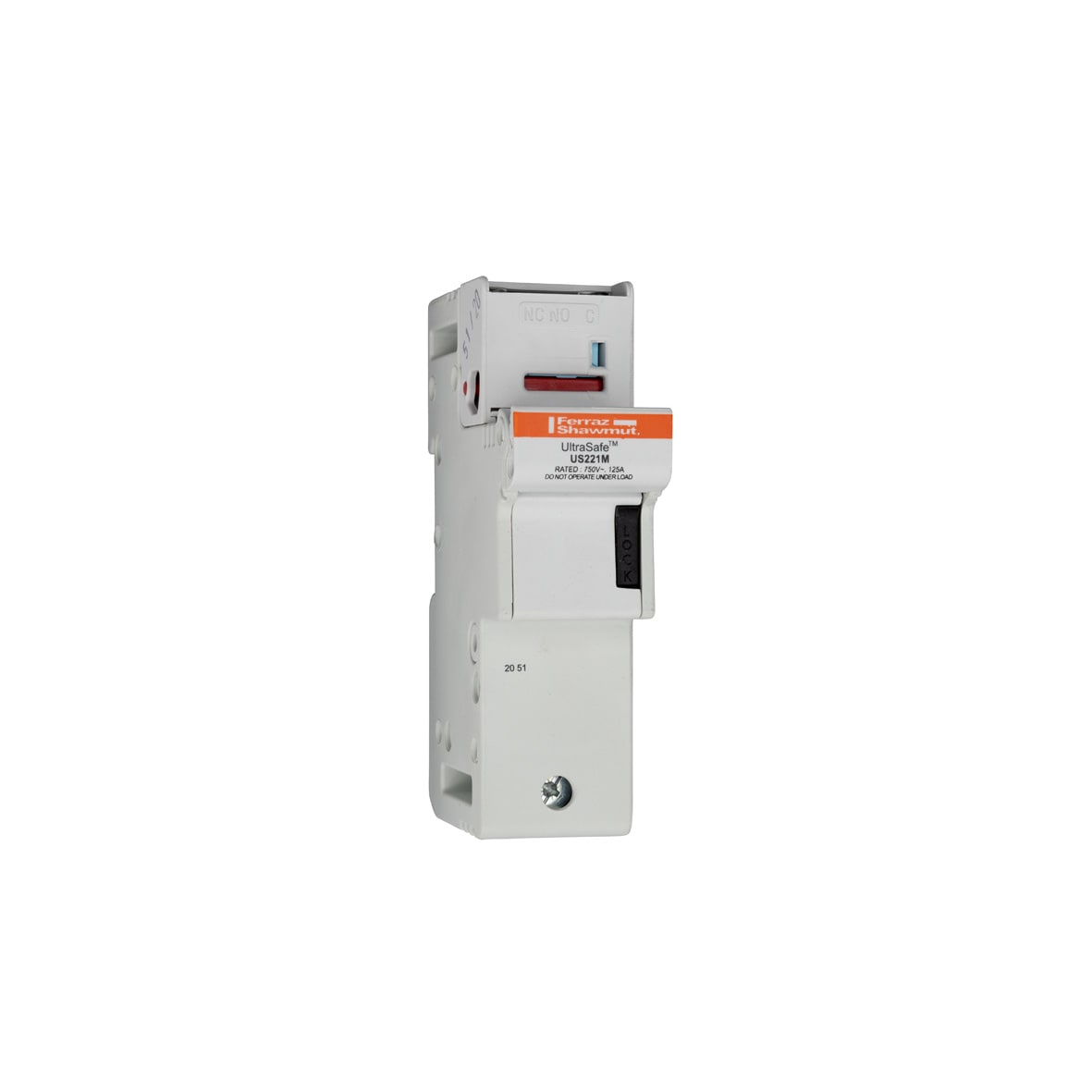 MERSEN - Portafusibili 800VAC 1000VDC UL 22x58 1 polo Microcontatto IP20
