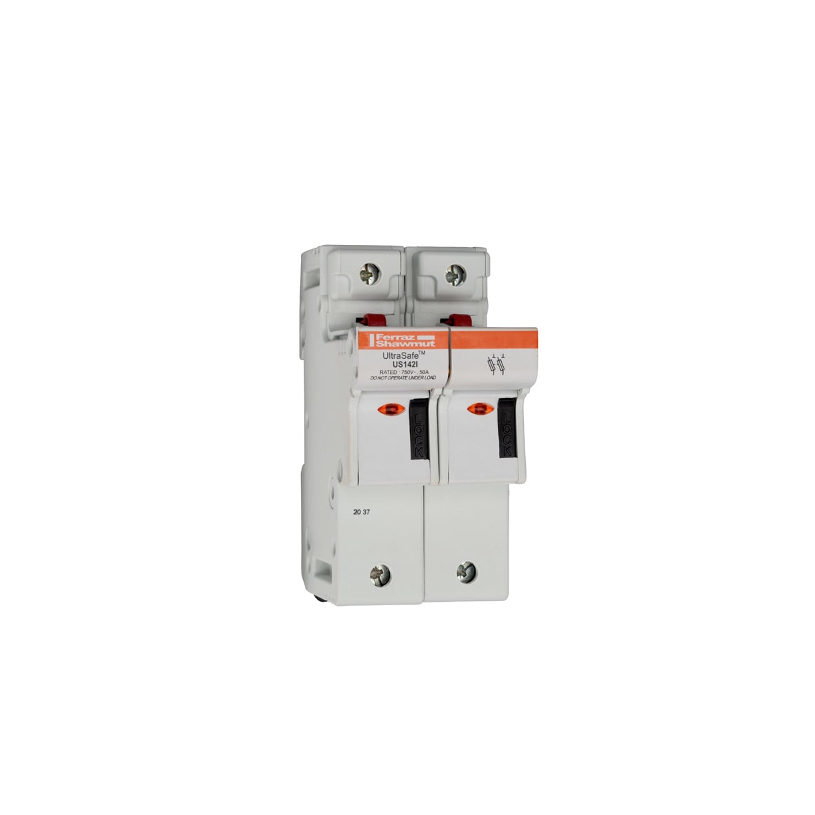 MERSEN - Portafusibili 800VAC 1000VDC UL 14x51 2 poli Indicatore visivo IP20