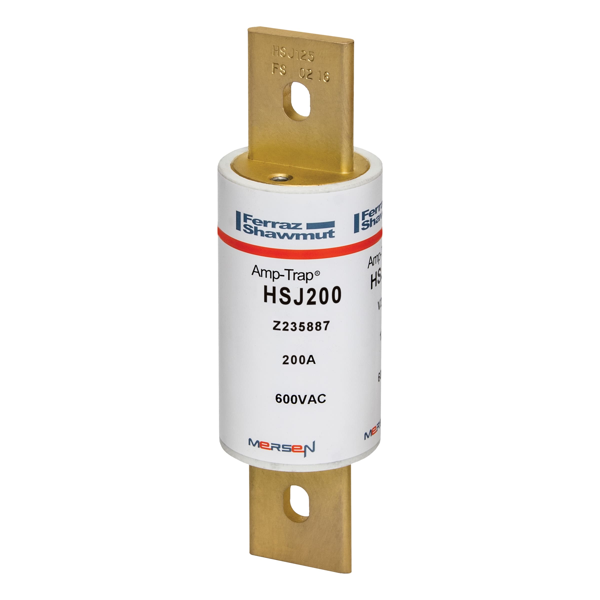 MERSEN - Fusibile HSJ - Classe J - Rapidi 600VAC 500VDC 200A Coltello