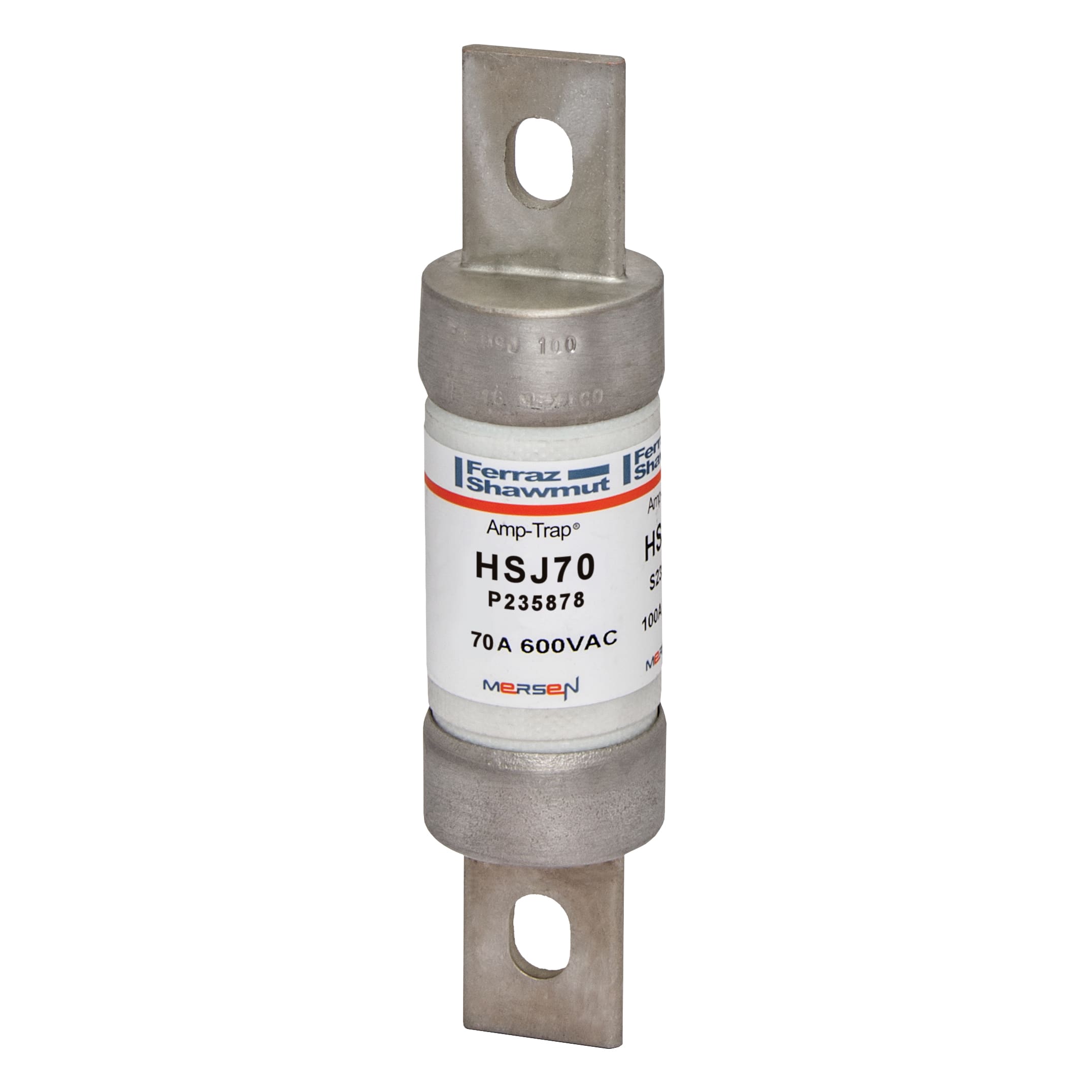 MERSEN - Fusibile HSJ - Classe J - Rapidi 600VAC 500VDC 70A Coltello