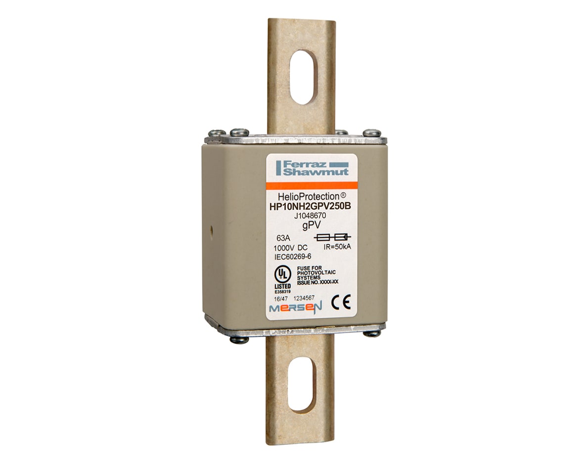 MERSEN - Fusibile fotovoltaico gPV 1000VDC IEC / UL NH2 250A Coltelli DIN Mont. Diretto
