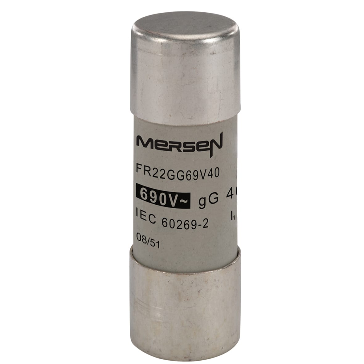 MERSEN - Fusibile cilindrico gG 22x58 CEI 690VAC 40A
