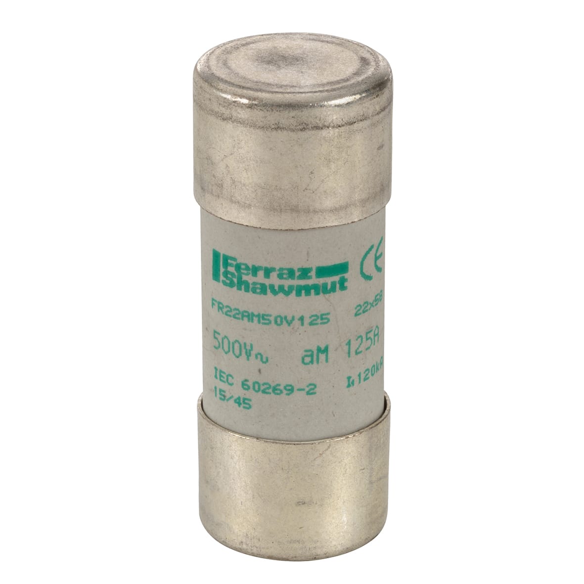 MERSEN - Fusibile cilindrico aM 22x58 CEI 500VAC 125A