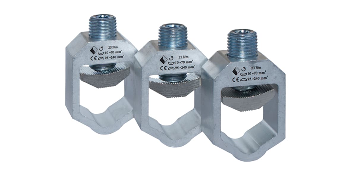 MERSEN - Cable termination for FSD Set of 3 V clamp NH1-3 10-240