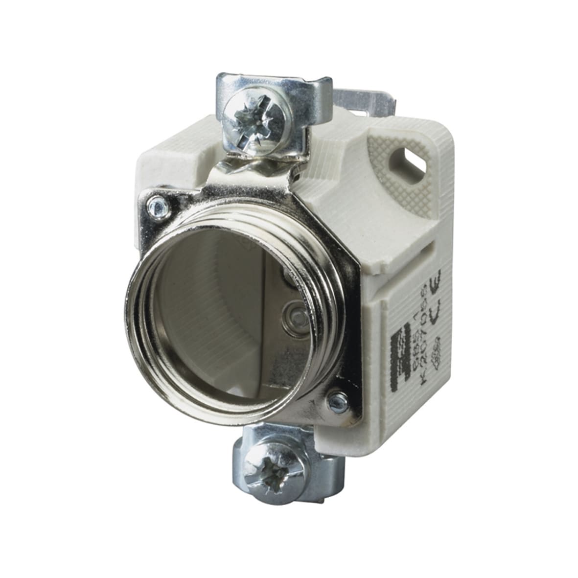 MERSEN - Base portafusibili DII 500VAC 25A 1 polo senza protezione da tocco Guida DIN