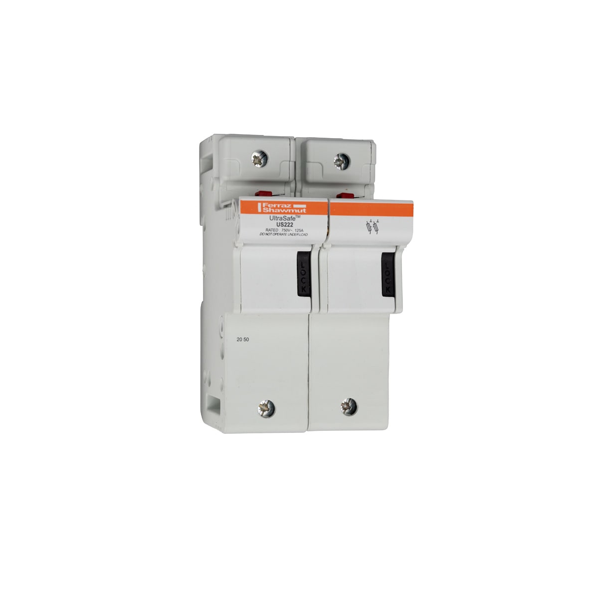 MERSEN - Portafusibili 800VAC 1000VDC UL 22x58 2 poli IP20