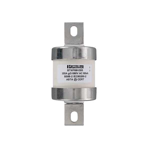 MERSEN - Fusibile BS IEC gG B4 690VAC 460VDC 355A BTMF Targhetta imbullonata centrale