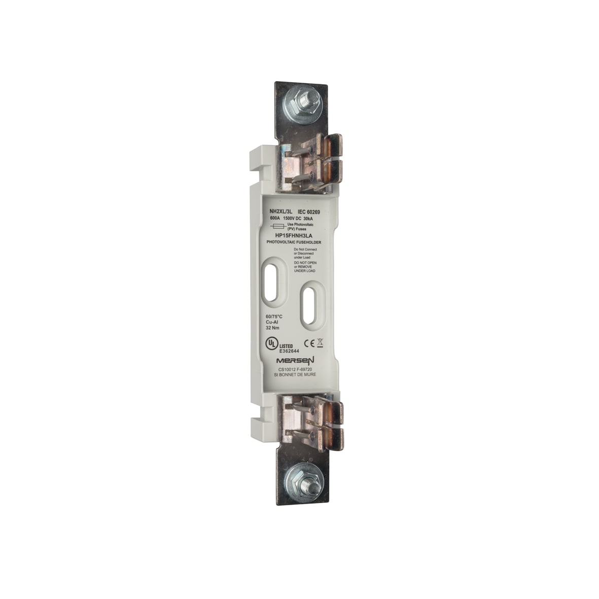 MERSEN - Base portafusibili per fusibili gPV NH, 3L 600A 1 polo Versione aperta