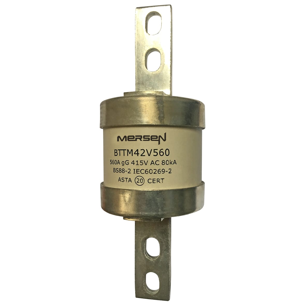 MERSEN - Fusibile BS IEC gG C2 415VAC 240VDC 560A BTTM Targhetta imbullonata centrale