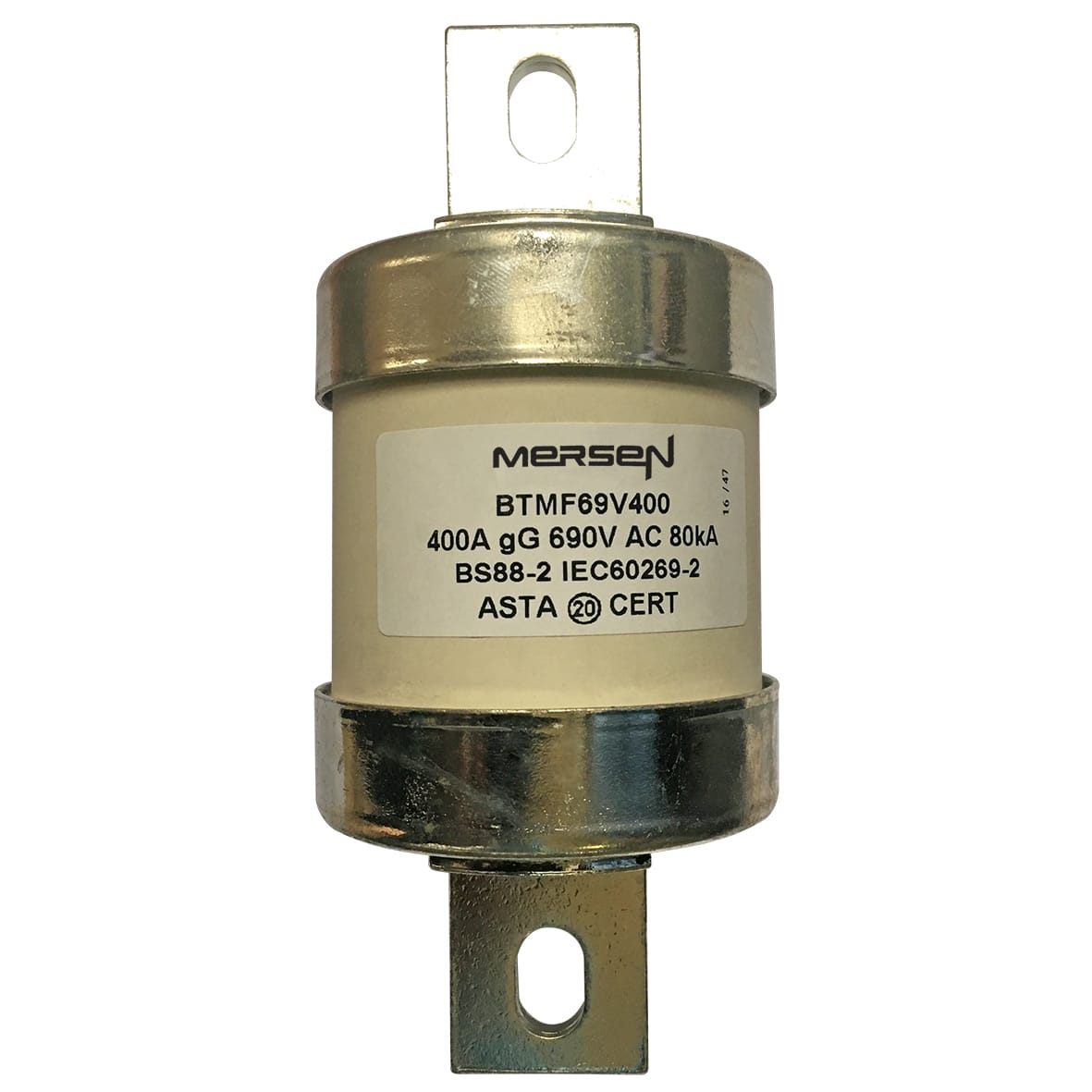 MERSEN - Fusibile BS IEC gG B4 690VAC 460VDC 400A BTMF Targhetta imbullonata centrale