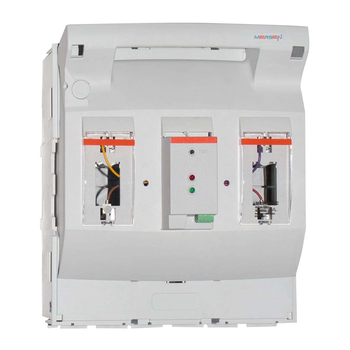 MERSEN - Sezionatore sottocarico NH 3 630A 3 p Pannello/Colleg. dal basso M12 ele mon.