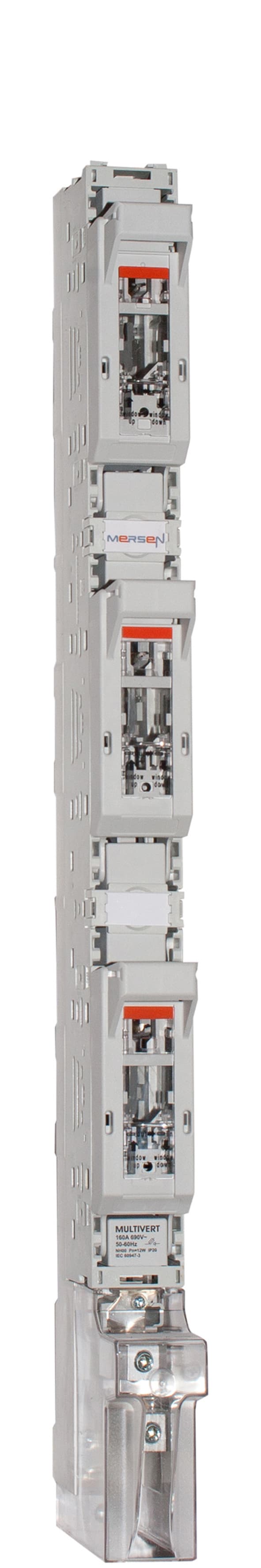 MERSEN - Sezionatore sottocarico NH 00 160A 3x1 p Bb 185mm Terminale a V Morsetto a V