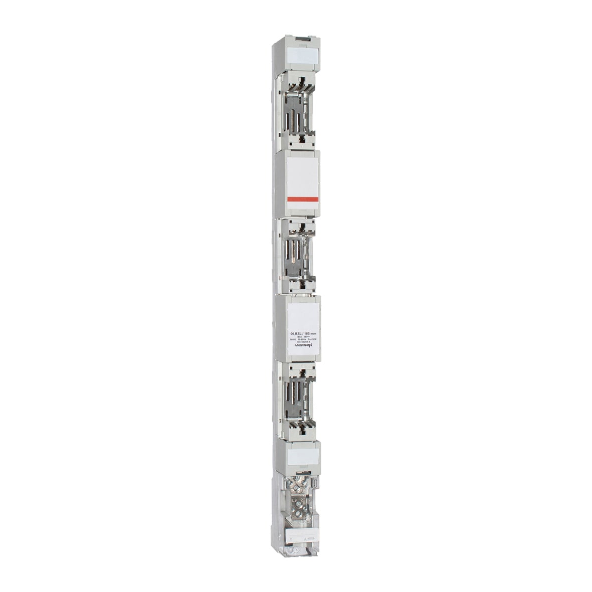 MERSEN - NH-vert. portafusibili BSL NH00 690VAC 160A Bus Bar 185 mm Morsetto Al/Cu