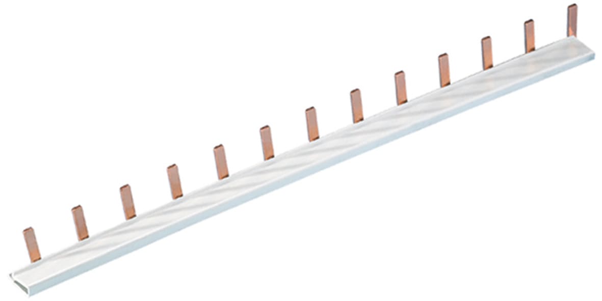 MERSEN - Busbar Pin 1-pole 1000mm 16mm² cross section with insulation Pitch 27mm