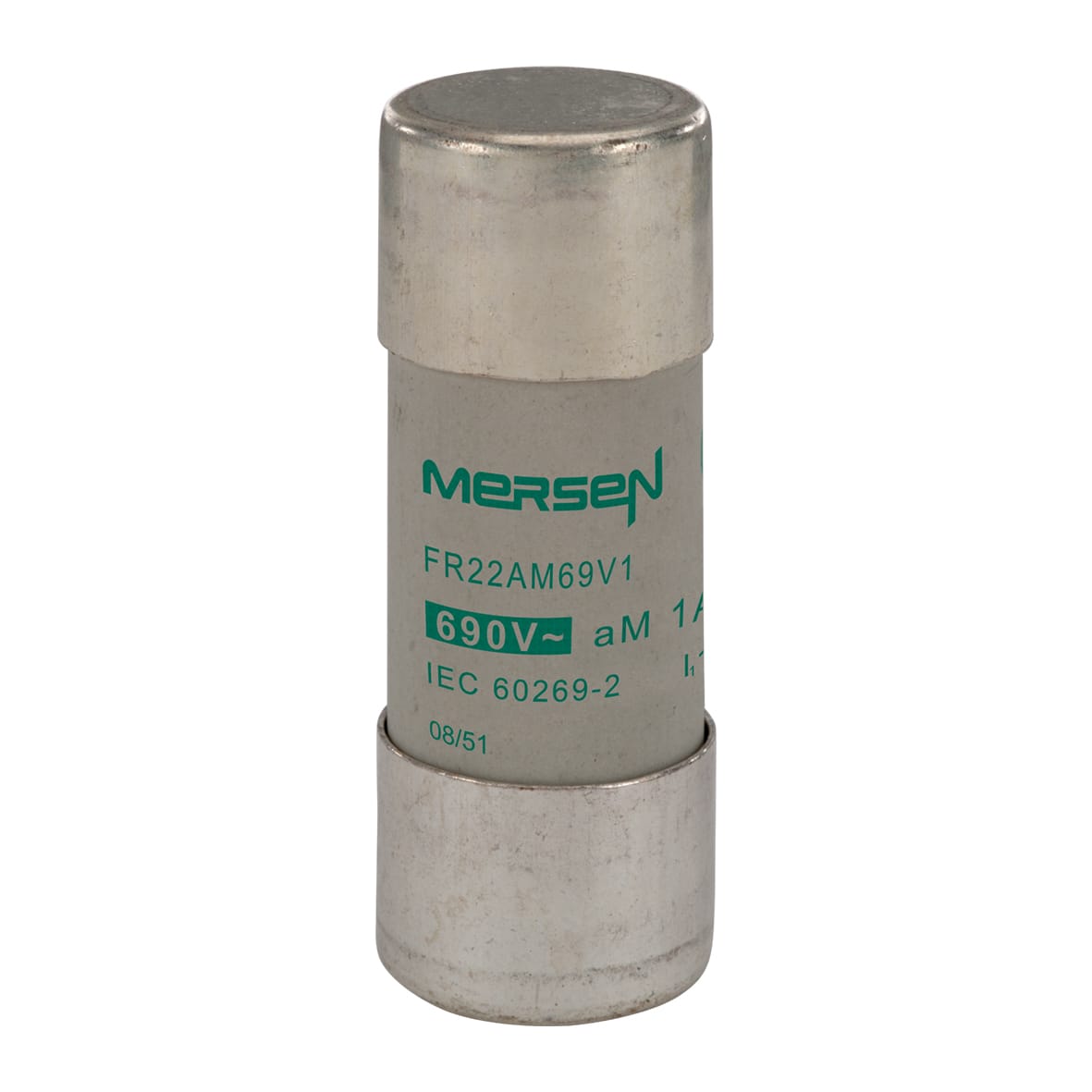 MERSEN - Fusibile cilindrico aM 22x58 CEI 690VAC 1A