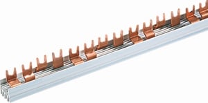 MERSEN - Busbar Pin 4-pole 1012mm 16mm² cross section with insulation Pitch 18mm