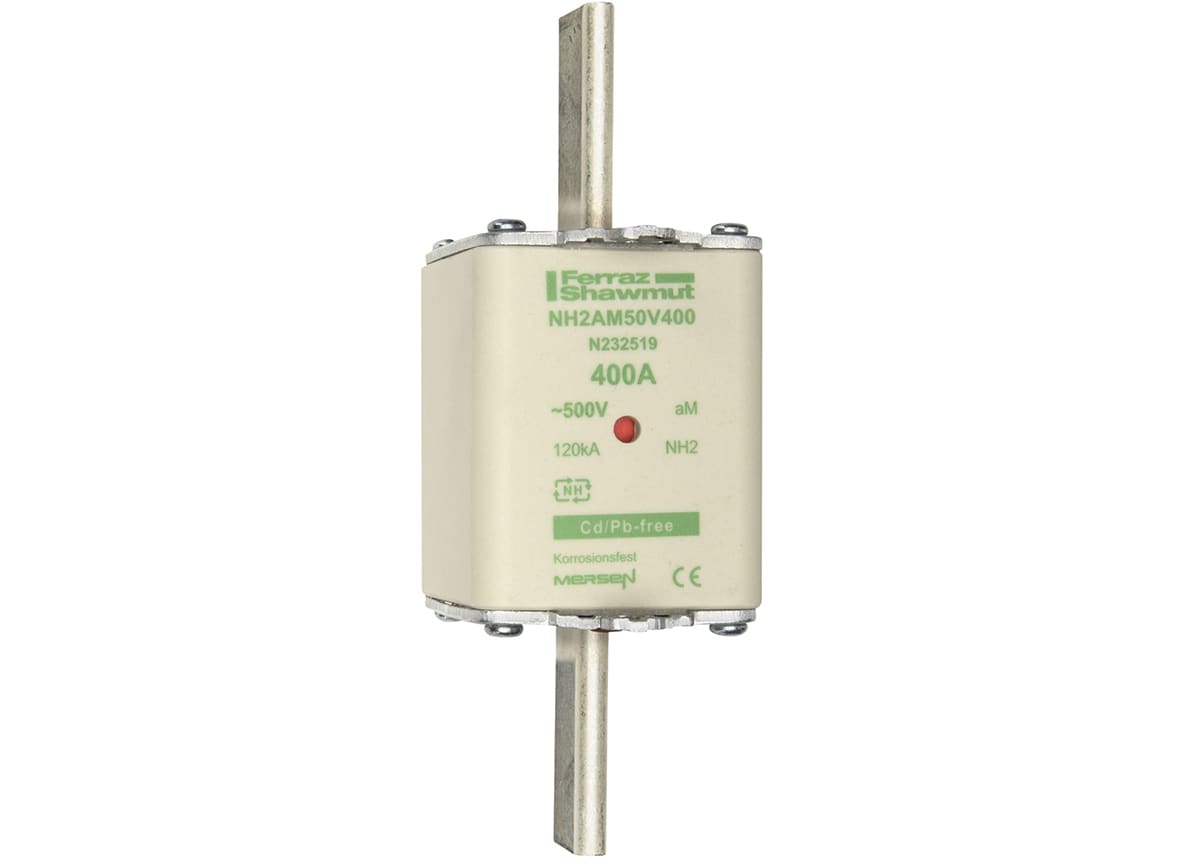 MERSEN - Fusibile NH2 aM 500VAC 400A Placche Attive Doppio Indicatore