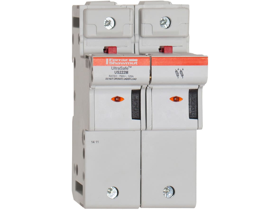 MERSEN - Portafusibili 800VAC 1000VDC UL 22x58 2p Indicatore visivo 2x Microcontatto IP20