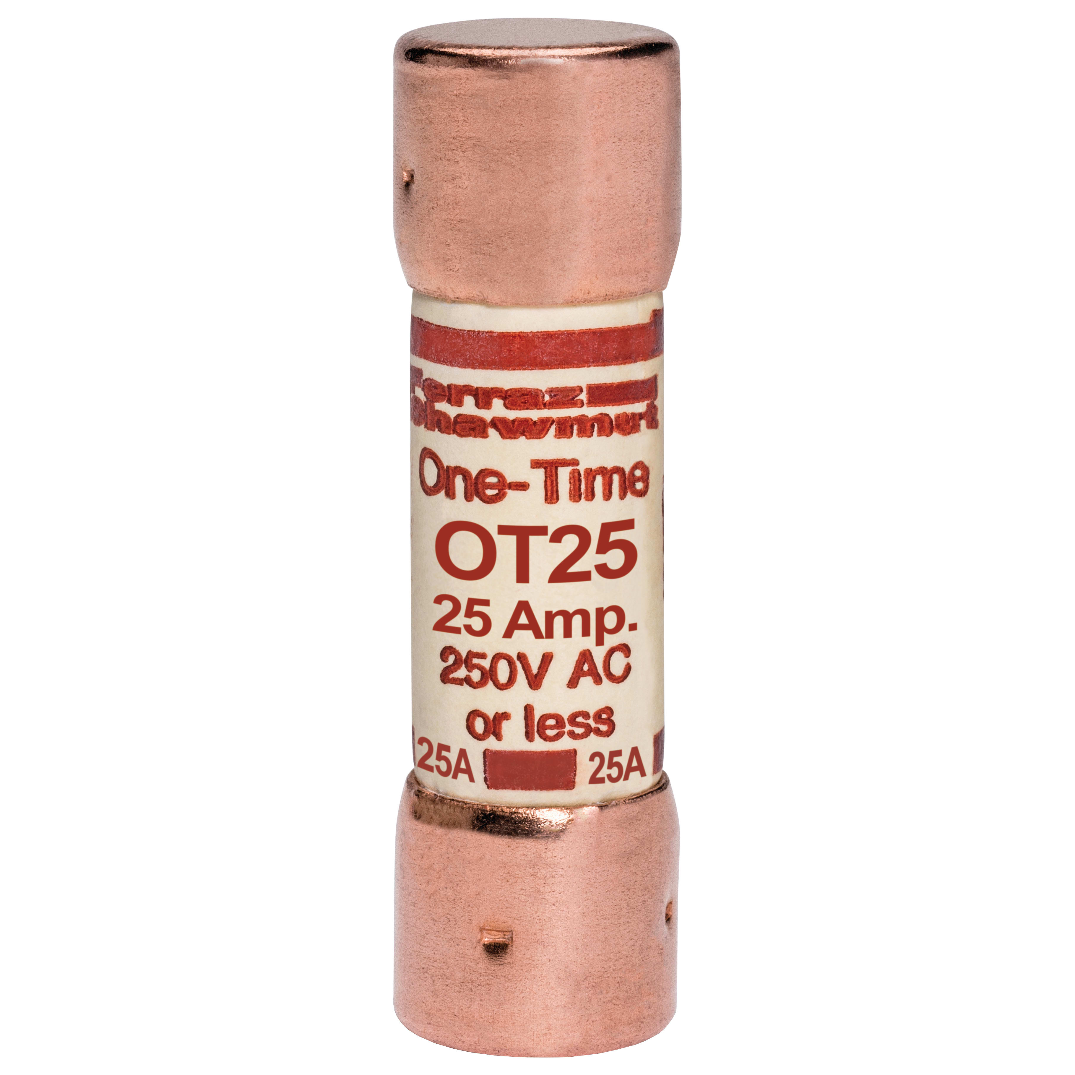 MERSEN - Fusibile OT - Classe K5 - Ad azione rapida 250VAC 250VDC 25A Cilindrico