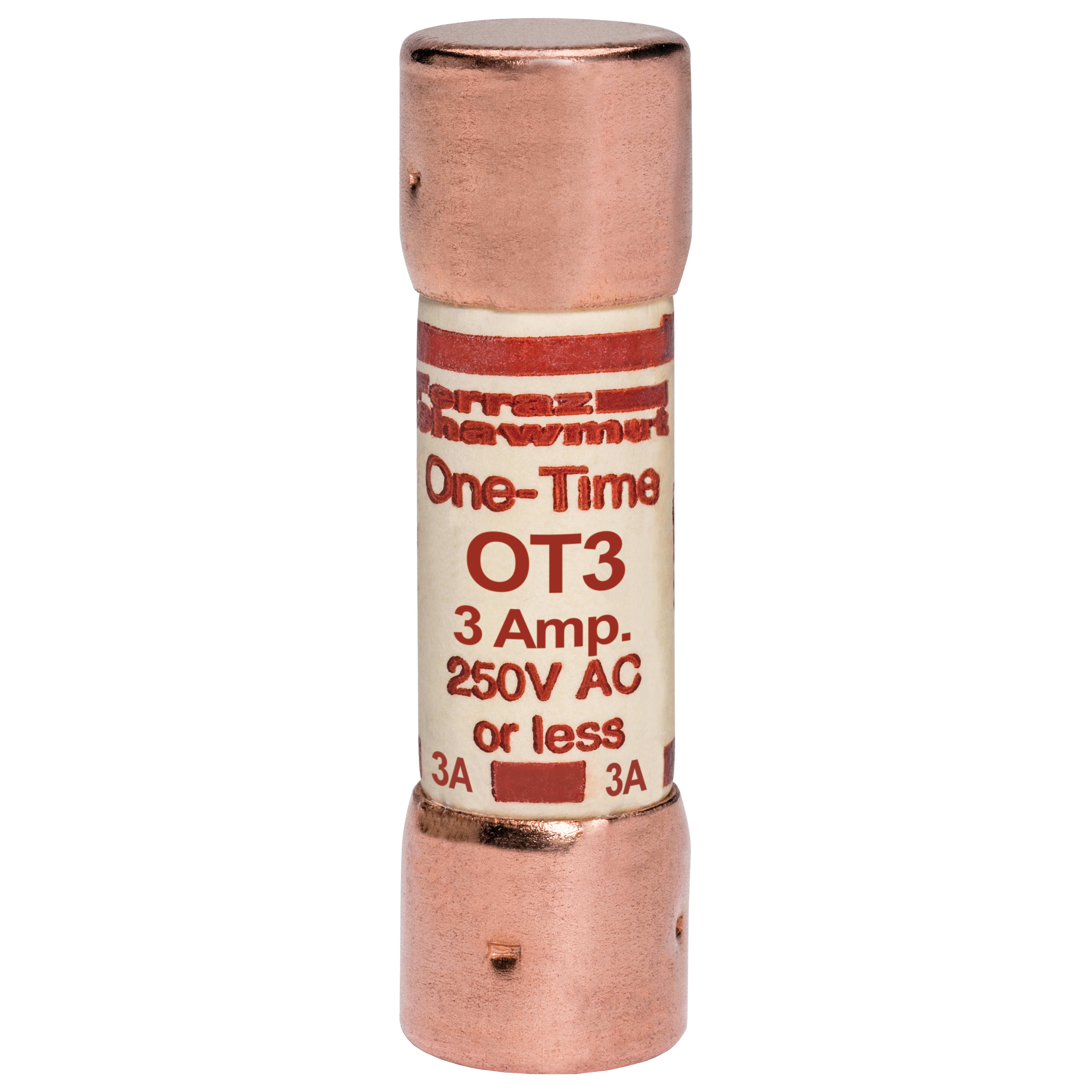 MERSEN - Fusibile OT - Classe K5 - Ad azione rapida 250VAC 250VDC 3A Cilindrico