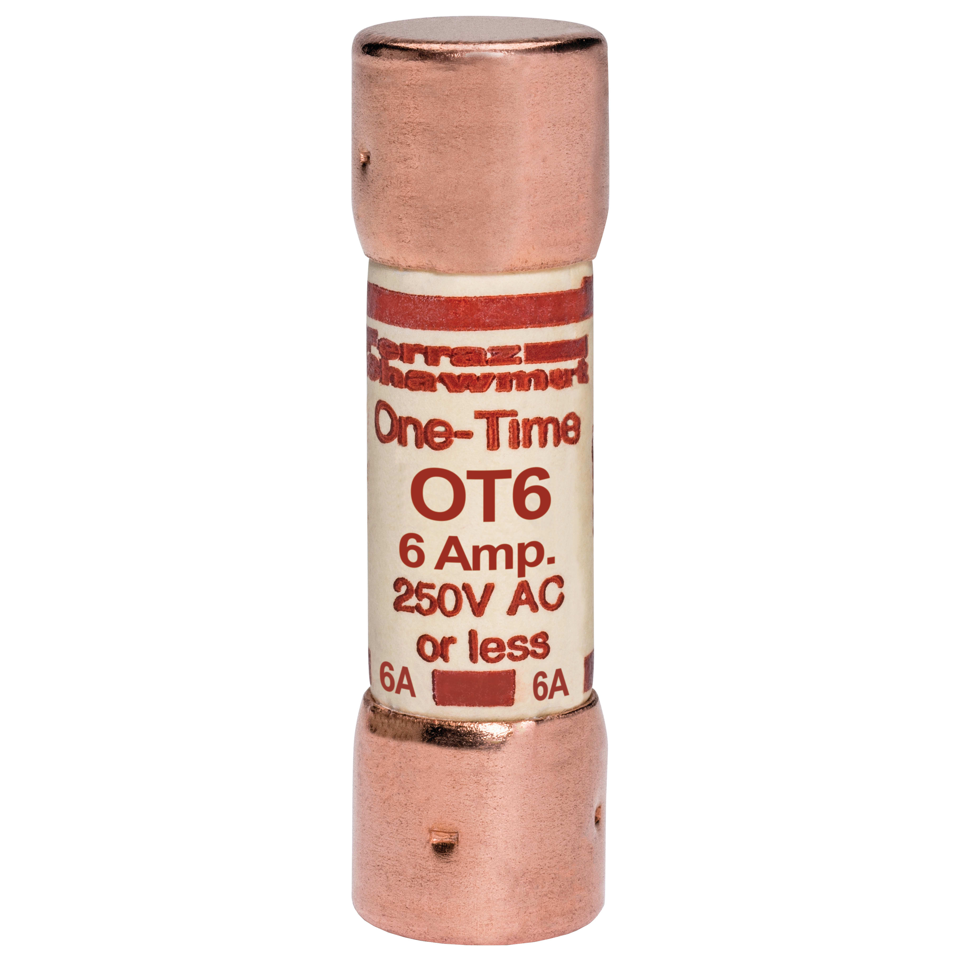 MERSEN - Fusibile OT - Classe K5 - Ad azione rapida 250VAC 250VDC 6A Cilindrico