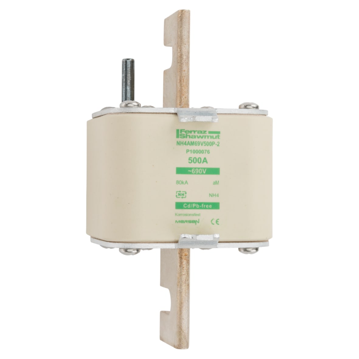 MERSEN - Fusibile NH4 aM 690VAC 500A Placche Attive Percussore
