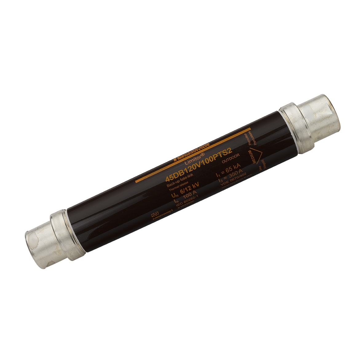 MERSEN - Fusibile di backup HV DIN VDE T402 12kVAC 100A d78,L292mm Percussore Termico 80N