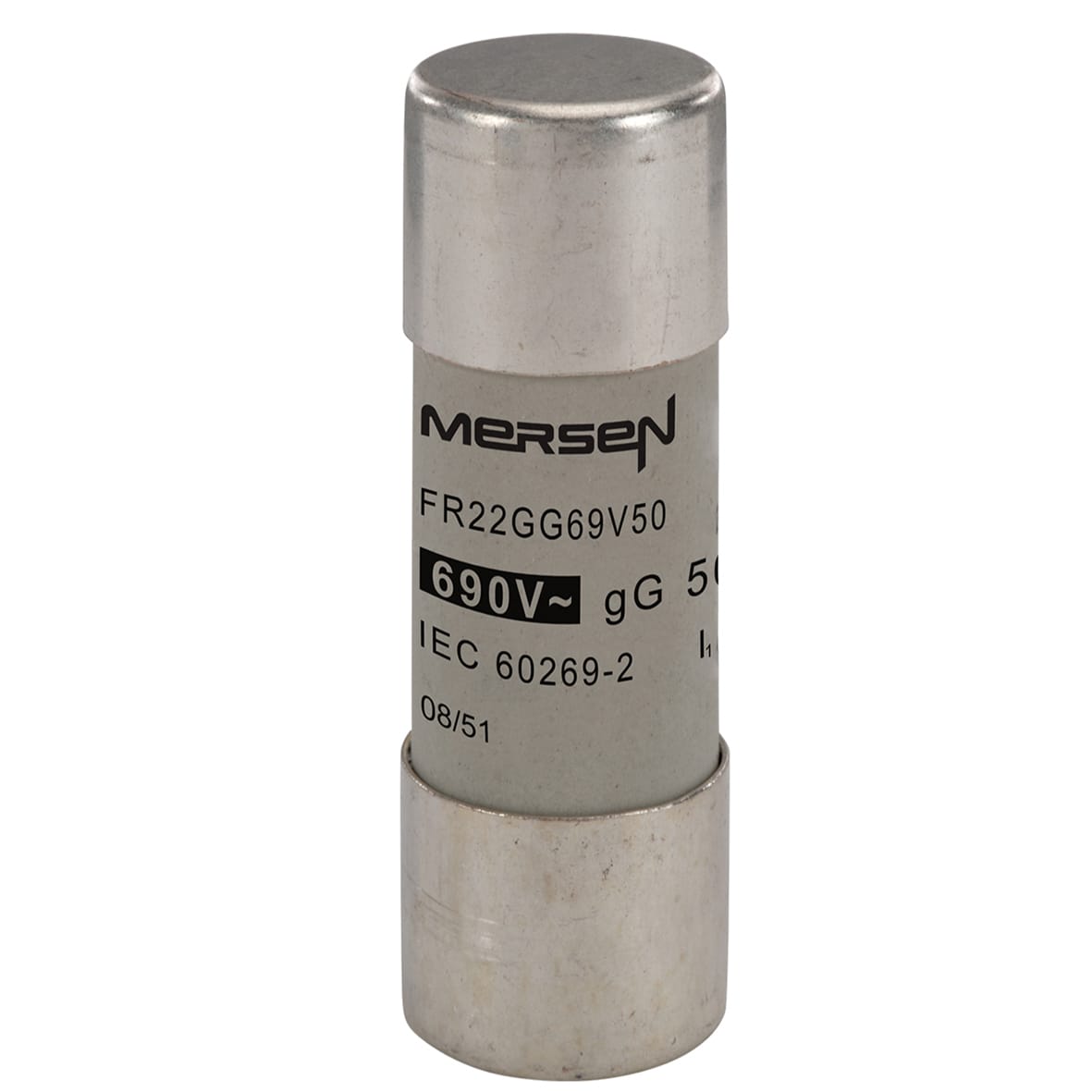 MERSEN - Fusibile cilindrico gG 22x58 CEI 690VAC 50A