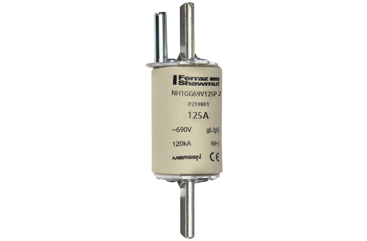 MERSEN - Fusibile NH1 gG 690VAC 125A Placche Attive Percussore