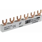 MERSEN - Busbar Fork 3-pole 108mm 10mm² cross section with insulation Pitch 17,8mm