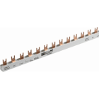 MERSEN - Busbar Fork 2-pole 104mm 16mm² cross section with insulation Pitch 18mm