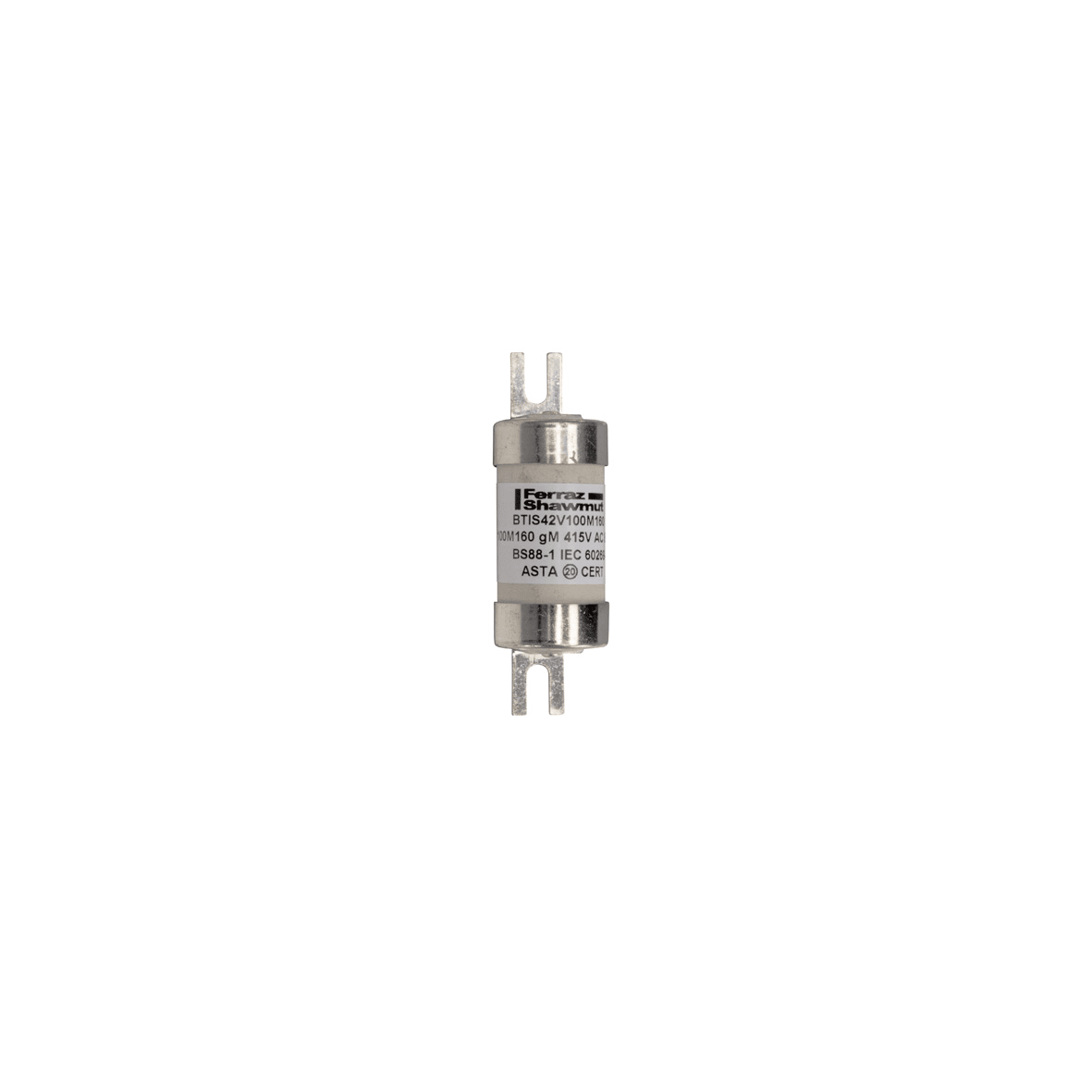 MERSEN - Fusibile BS IEC gM A3 415VAC 240VDC 100M160A BTIS Lame sfalsate