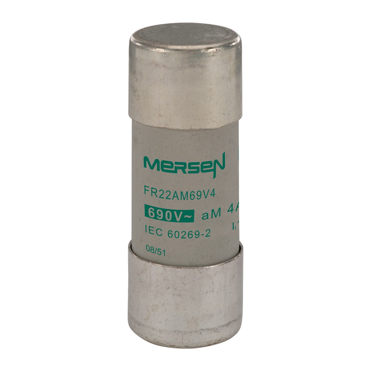 MERSEN - Fusibile cilindrico aM 22x58 CEI 690VAC 4A