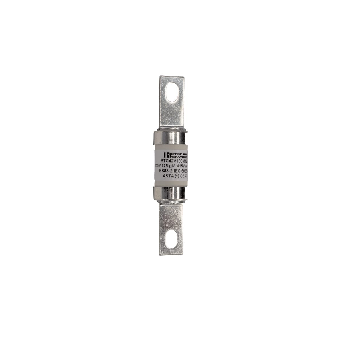 MERSEN - Fusibile BS IEC gM B1 415VAC 240VDC 100M125A BTC Targhetta imbullonata centrale