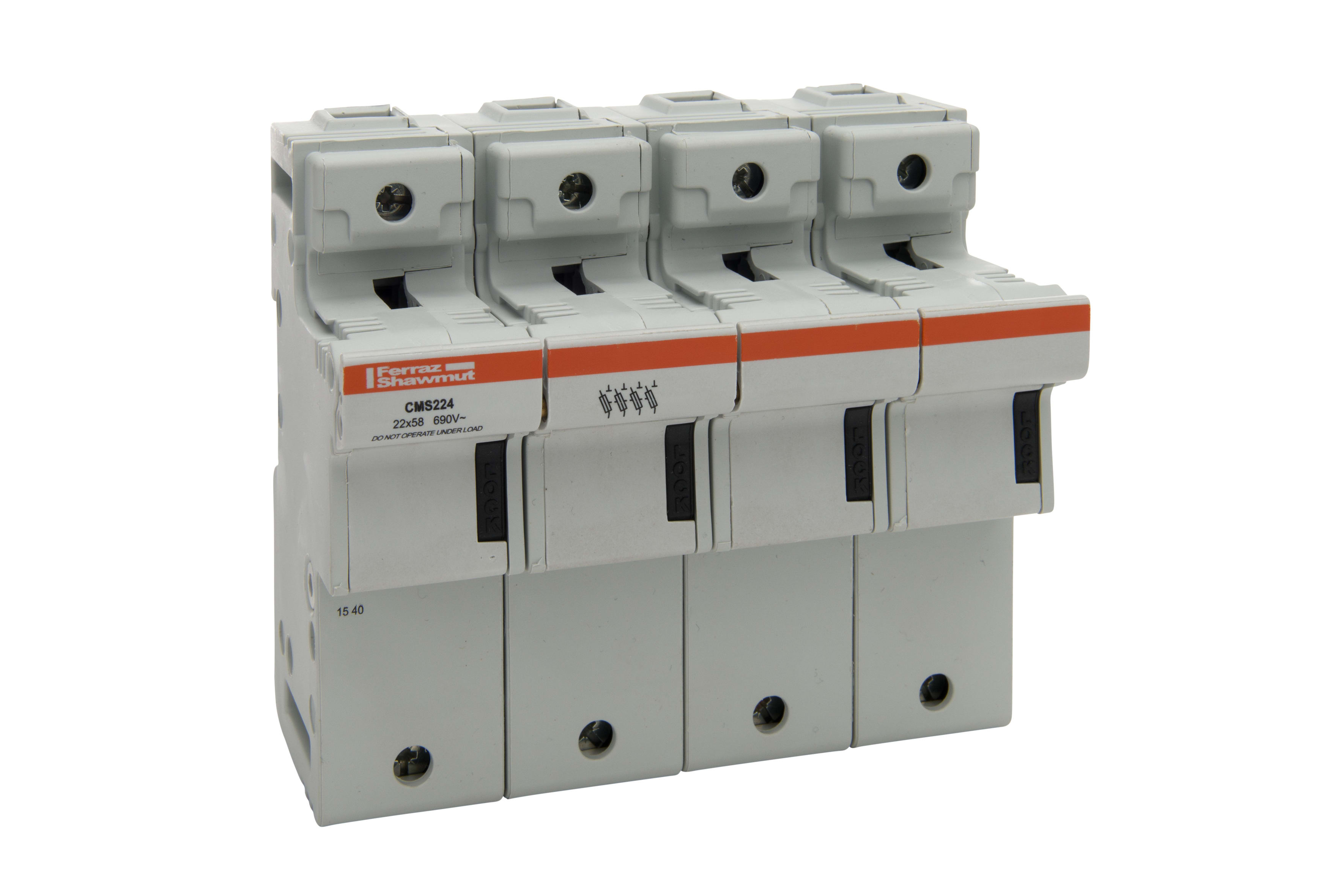 MERSEN - Portafusibili 22x58 CEI 690VAC 690VDC 4 poli IP20
