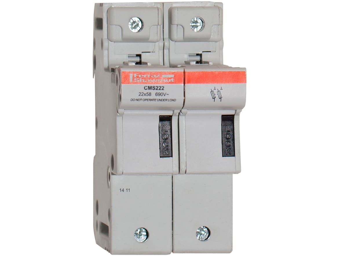 MERSEN - Portafusibili 22x58 CEI 690VAC 690VDC 2 poli IP20
