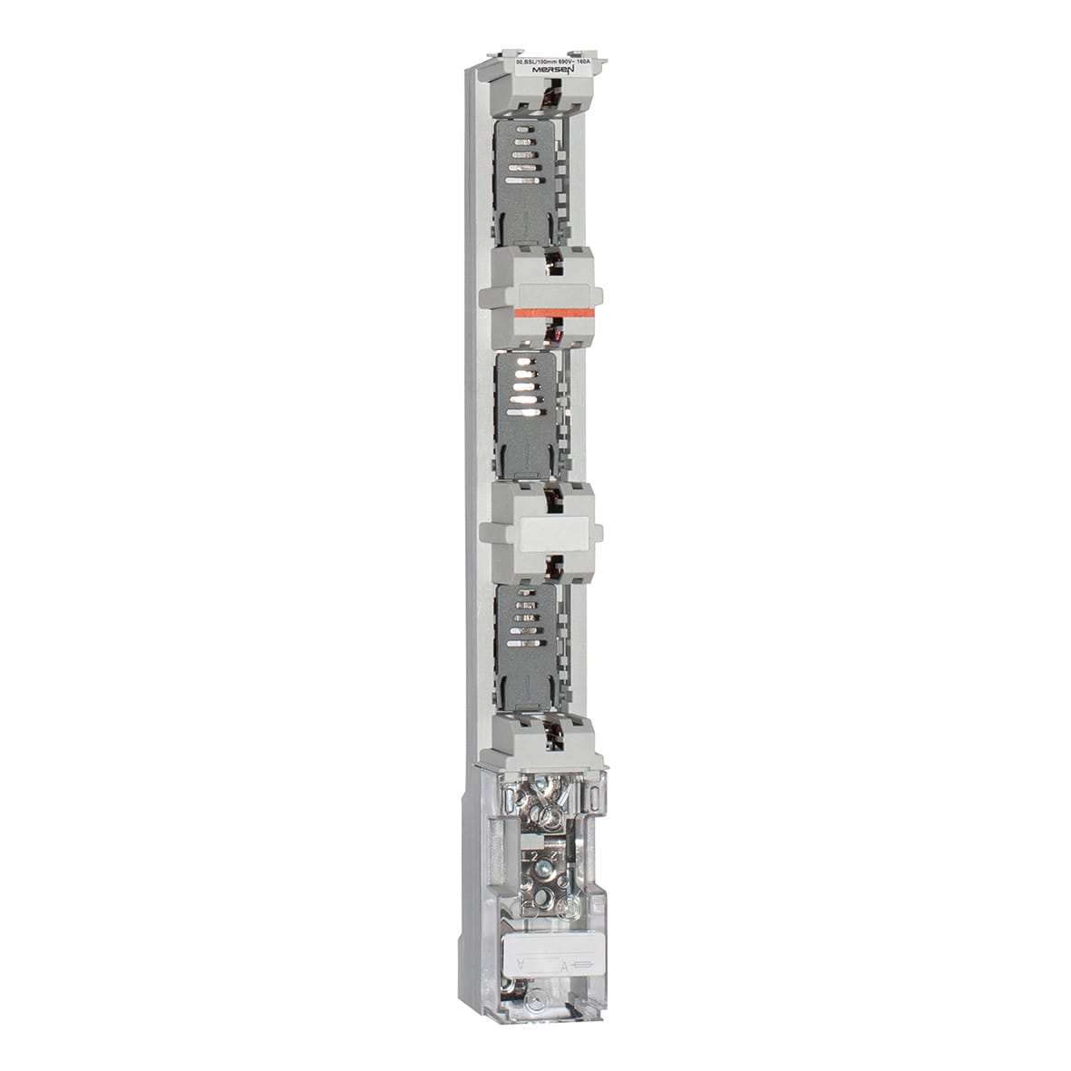 MERSEN - NH-vert. portafusibili BSL NH00 690VAC 160A Sistema Bus Bar 100 mm Vite M8