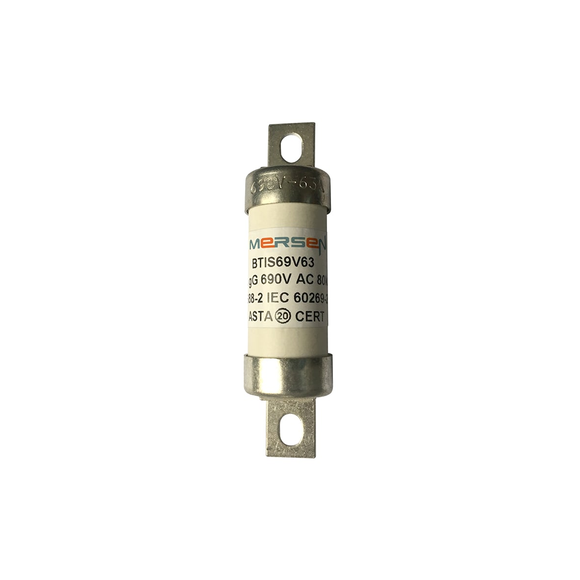 MERSEN - Fusibile BS IEC gG A3 690VAC 460VDC 63A BTIS Lame sfalsate