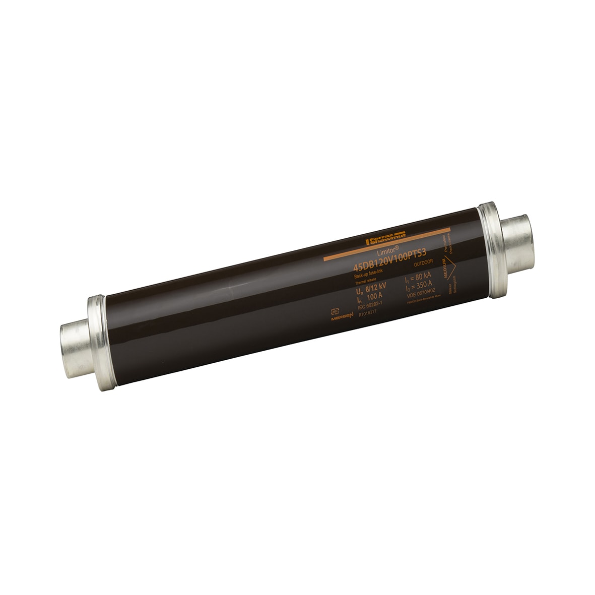 MERSEN - Fusibile di backup HV DIN VDE T402 12kVAC 100A d78,L442mm Percussore Termico 80N